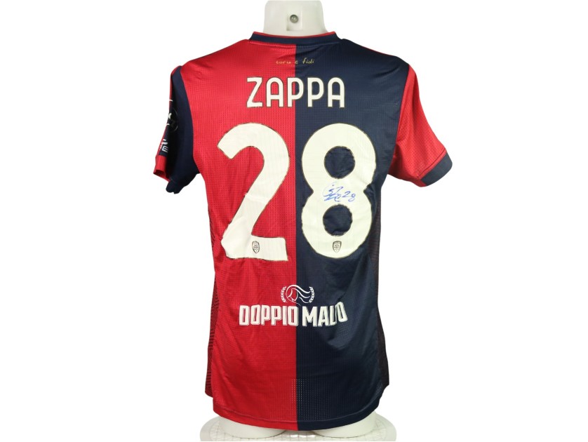 Maglia Zappa Unwashed, Cagliari vs Empoli 2024 - Autografata