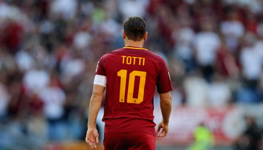 Maglia ufficiale Roma 2017 / 2018 firmata da Francesco Totti
