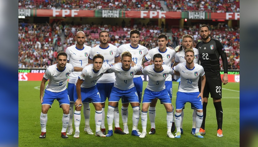 Barella's Match Shirt, Portugal-Italy 2018