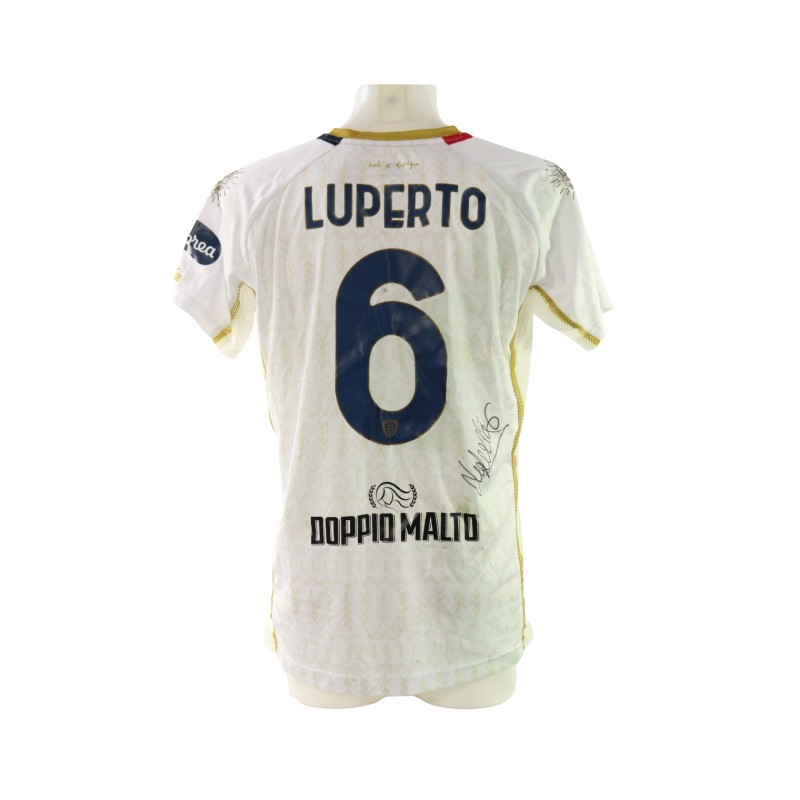 Luperto's Signed Unwashed Shirt, Milan vs Cagliari 2025