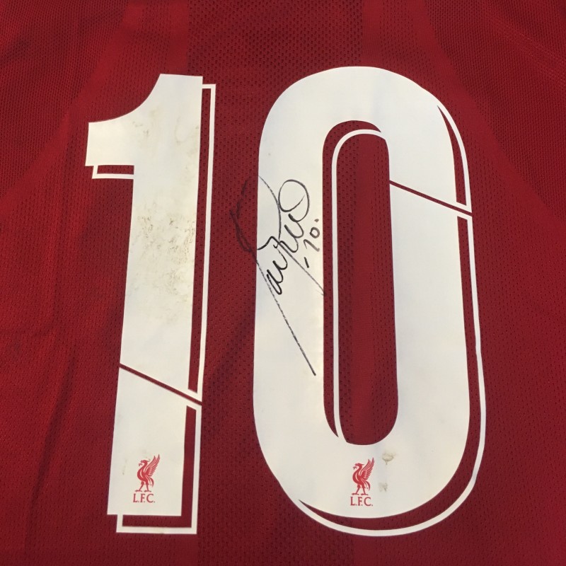Garcia's Liverpool FC Legends Match Worn and Signed Shirt