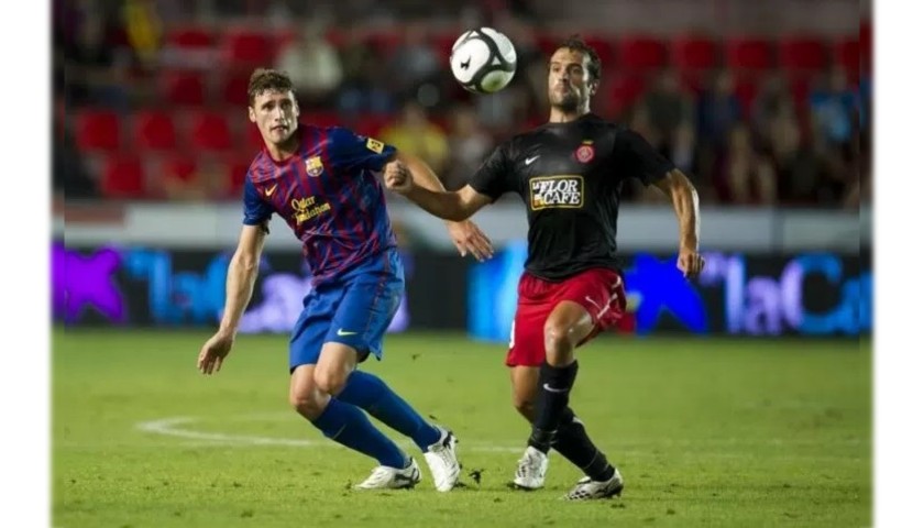 Sergi Gomez's Barcelona Match Shirt, 2011/12