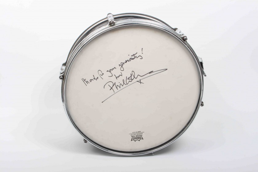 Signed Phil Collins Snare Drum