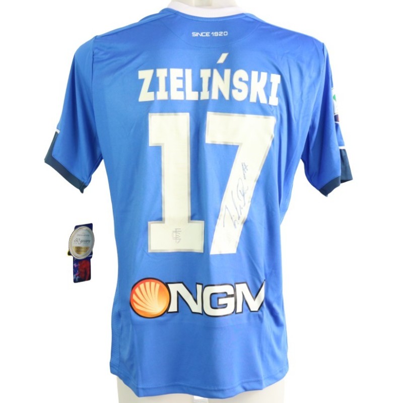 Zielinski Official Empoli Signed Shirt, 2015/16 