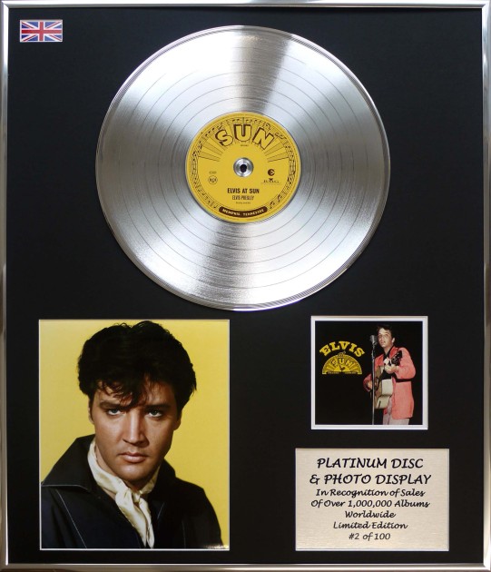 Elvis Presley Framed Platinum Disc And Photo Display - CharityStars