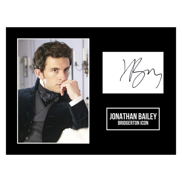 Jonathan Bailey Signed Bridgerton Photo Display