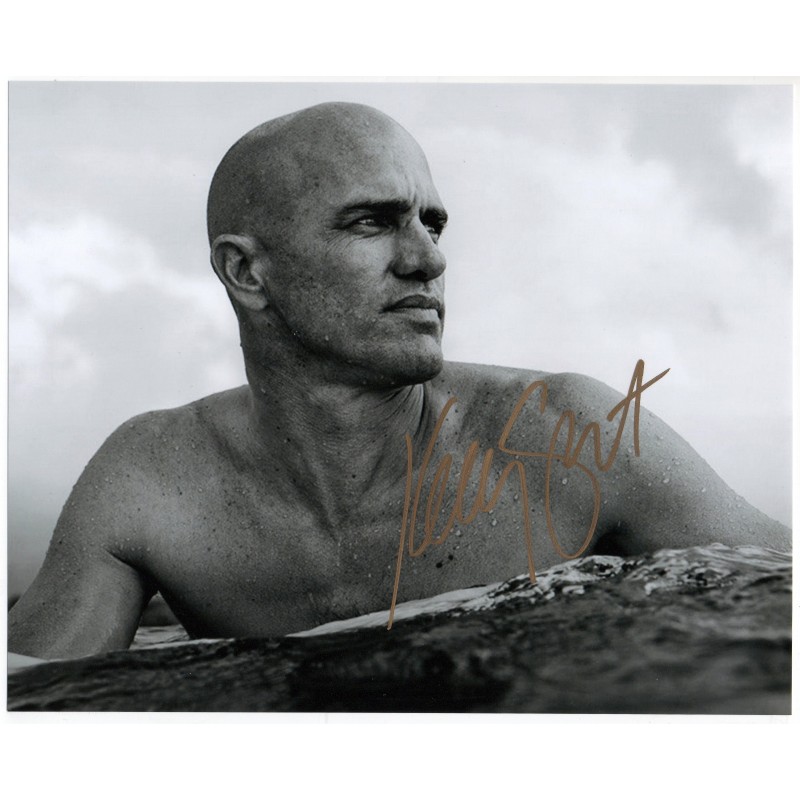 Photograph signed by Kelly Slater