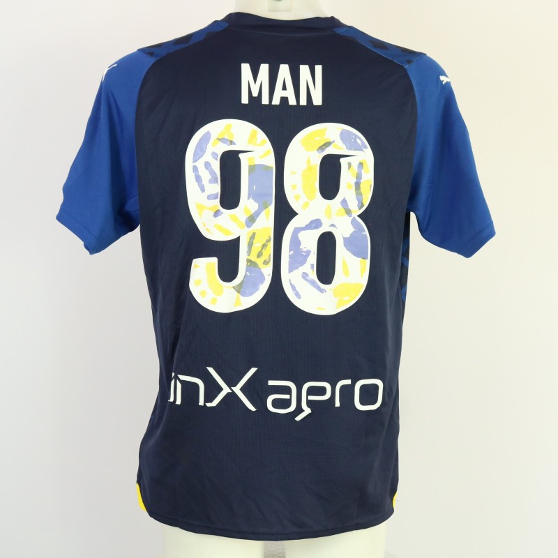 Man's Unwashed Shirt, Parma vs Catanzaro 2024 "Always With Blue"