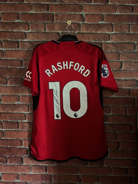 Maglia firmata da Marcus Rashford per il Manchester United 2023/24