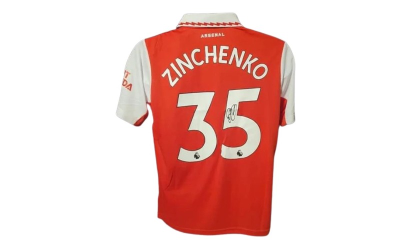 Signed Oleksandr Zinchenko Shirt - Arsenal Icon Jersey +COA