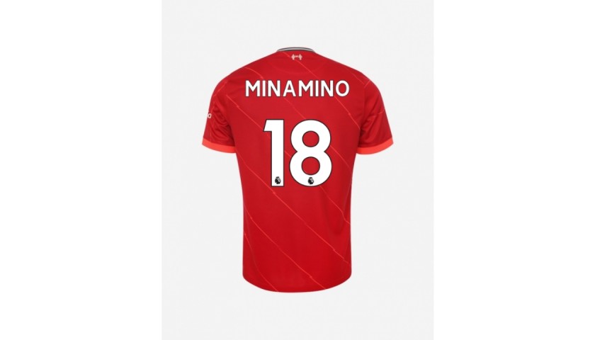 Limited-edition Futuremakers Shirt Signed by Liverpool FC’s Minamino