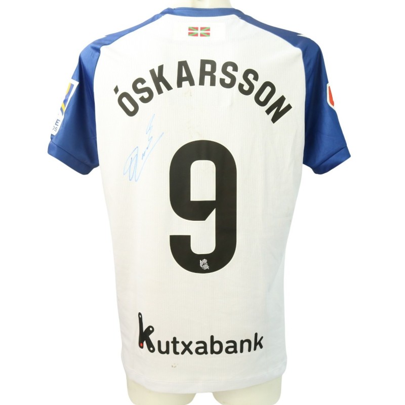 Maglia Óskarsson unwashed Real Sociedad vs Real Madrid 2024 "Edizione Limitata Chillida" - Autografata