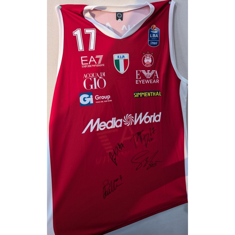 Canotta Gara Ricci Olimpia Milano - Autografata