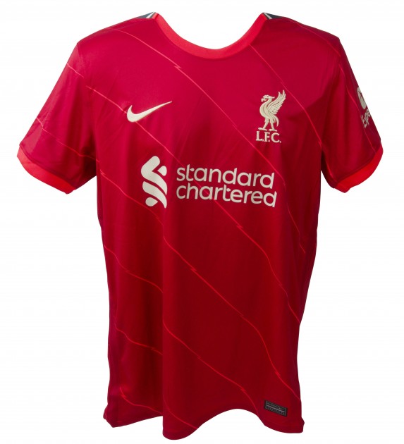 Harvey Elliott Signed Liverpool Home Shirt