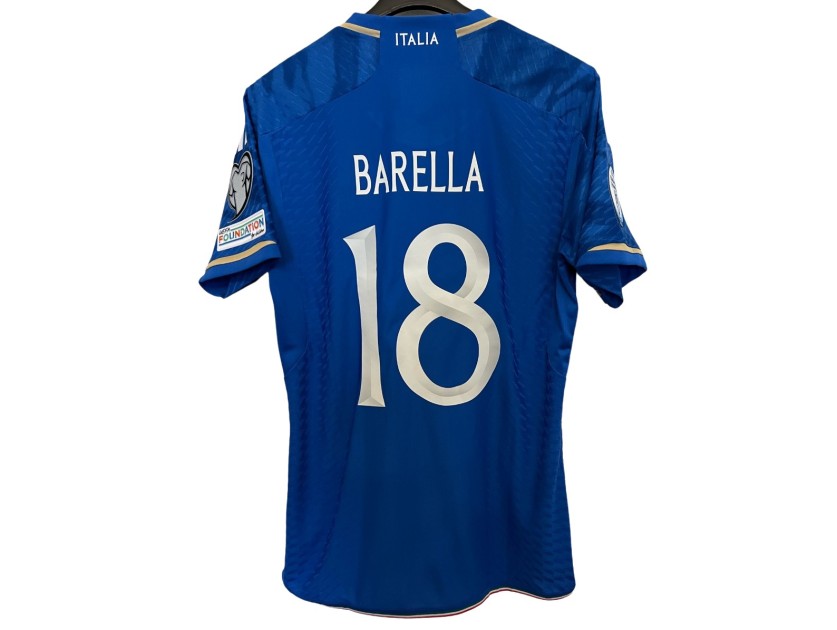Barella's Match Shirt, Italy vs England 2023