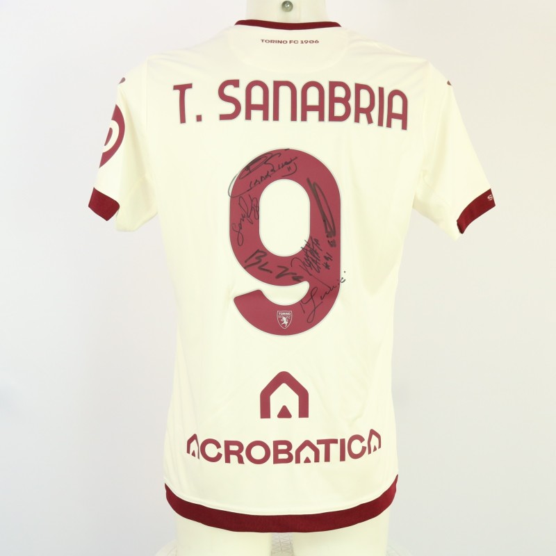 Sanabria Official Torino Shirt, 2023/24 - Signed by the Players