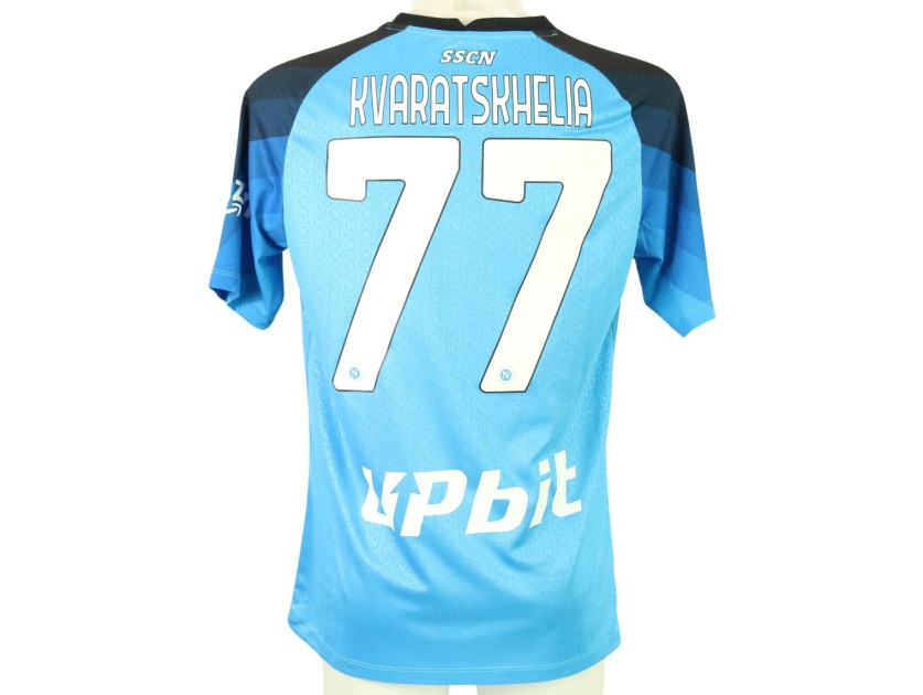 Kvaratskhelia's Napoli Match Shirt, 2022/23 