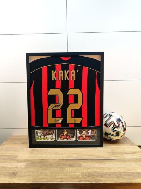 Maglia firmata e incorniciata di Kaká AC Milan 