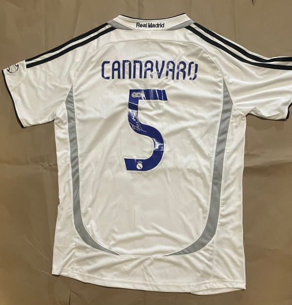 Replica maglia del Real Madrid 2006/07 firmata da Fabio Cannavaro