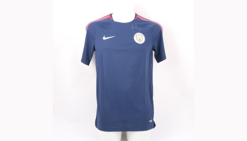 Kolarov's Official Manchester City Signed Training Shirt