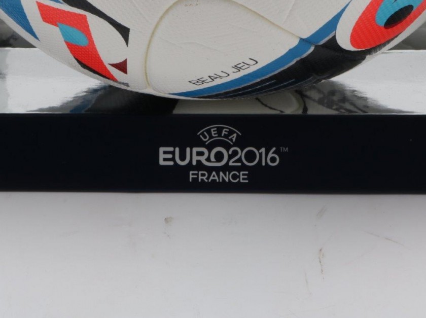 Official Euro2016 ball, signed by FC Barcelona players