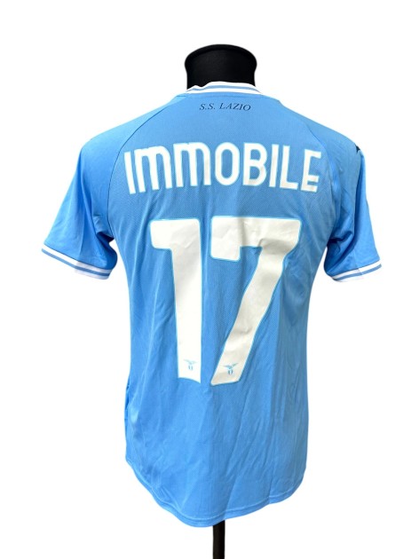 Immobile's Lazio Issued Shirt, 2022/23