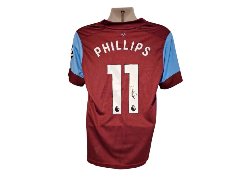 Replica della maglia del West Ham 2023/24 firmata da Kalvin Phillips