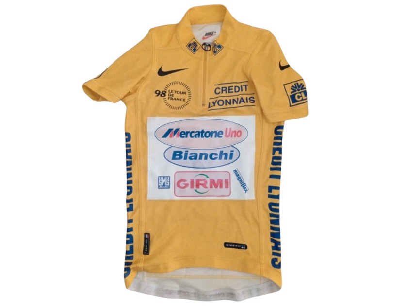 Pantani Mercatone Uno Tour de France Yellow Issued Jersey 1998