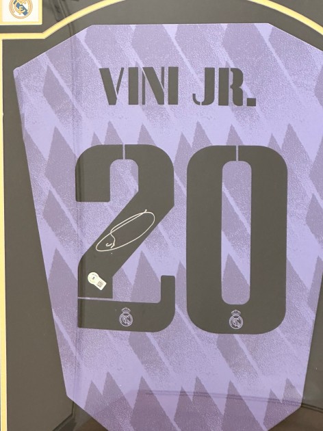 Vinicius Jr. Real Madrid 2022-23 Signed and Framed Shirt