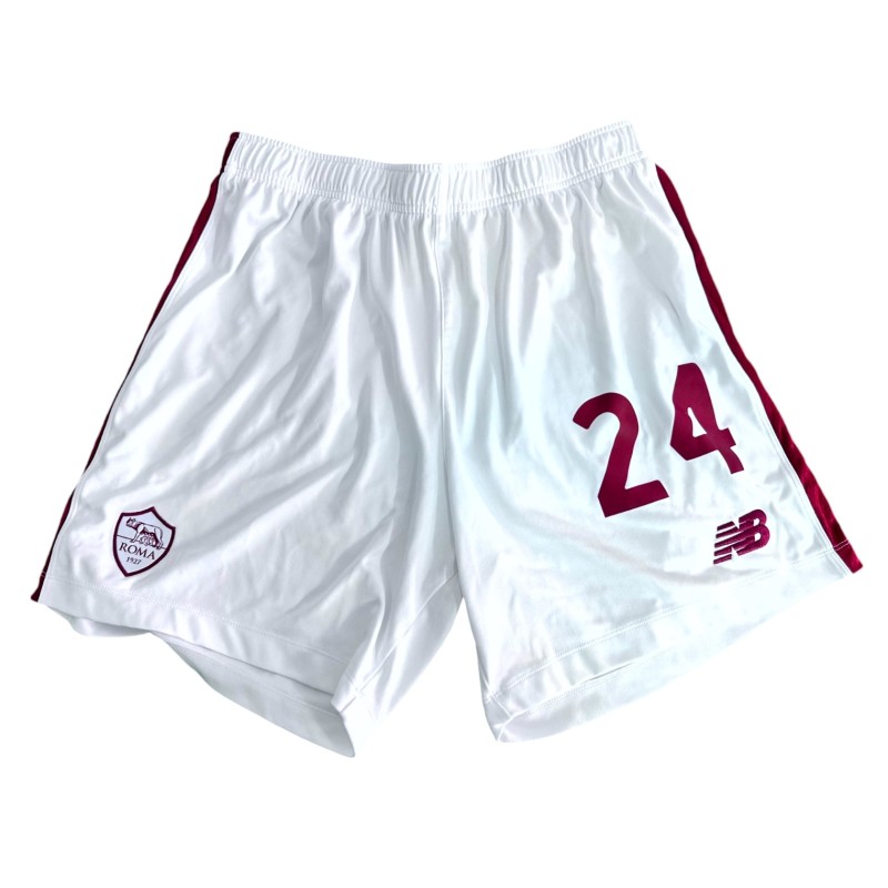 Kumbulla's Roma Unwashed Shorts, 2022/23