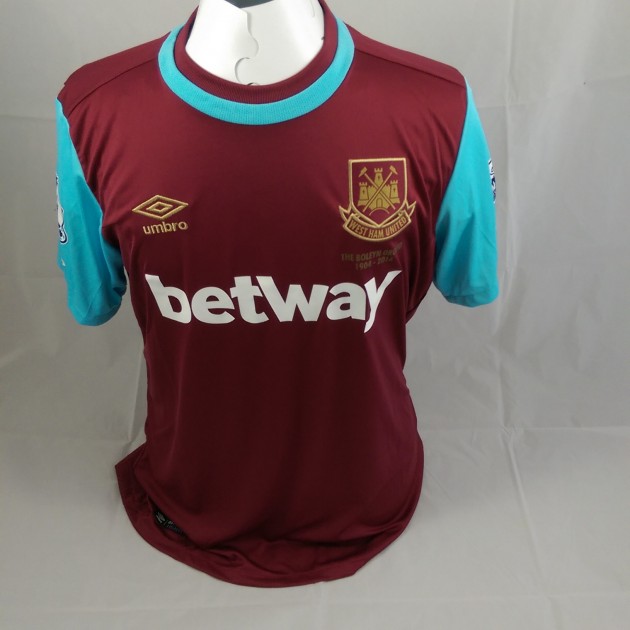 Angelo Ogbonna's Match Worn West Ham United Shirt, 2015/16 Premier League - signed