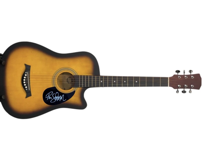 Paul Simonon of the Clash Signed Acoustic Guitar