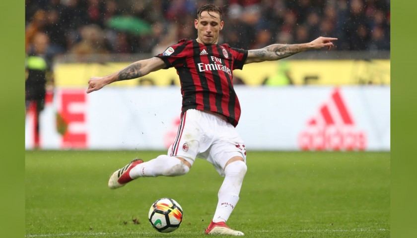 Biglia's AC Milan Match-Issue/Worn and Signed Shirt, 2017/2018
