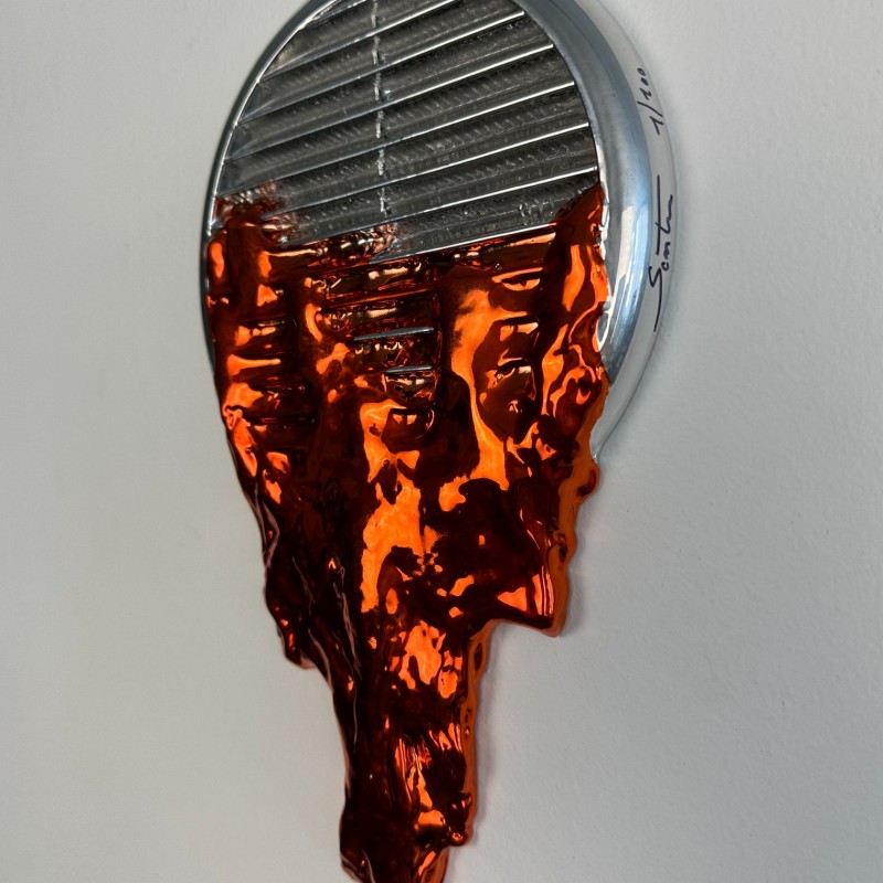"Uncontained Silver and Orange" di Santicri