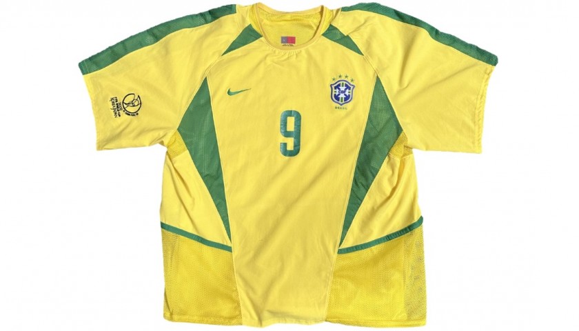 World Cup 2002 Brazil #9 Ronaldo Match Worn Shirt