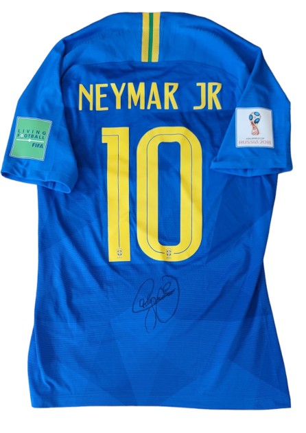 Neymar's Match Signed Shirt, Brazil vs Costa Rica 2018