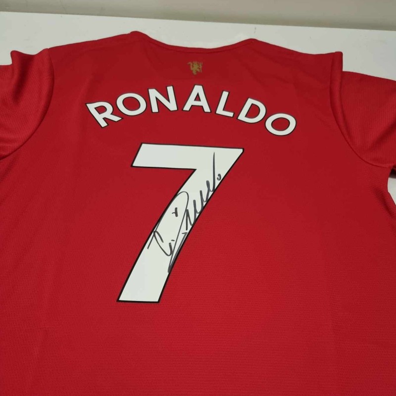 Ronaldo Official Manchester United Signed Shirt, 2021/22 