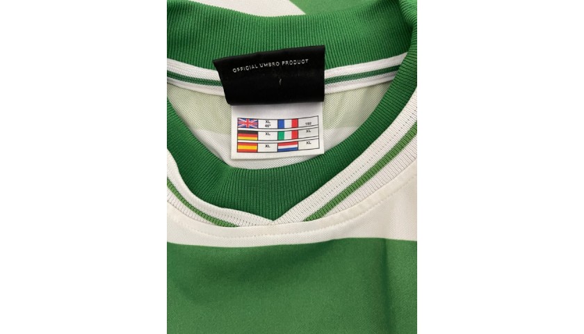 Bonhams : 2002/03 Henrik Larsson match worn Celtic shirt