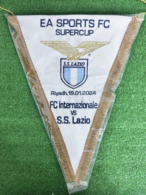 Inter vs Lazio Match-Issued Pennant, Italian Super Cup 2024