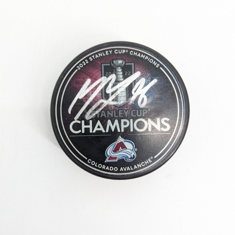  Disco hockey Stanley Cup 2022 Avalanche - Autografato da Mikko Rantanen