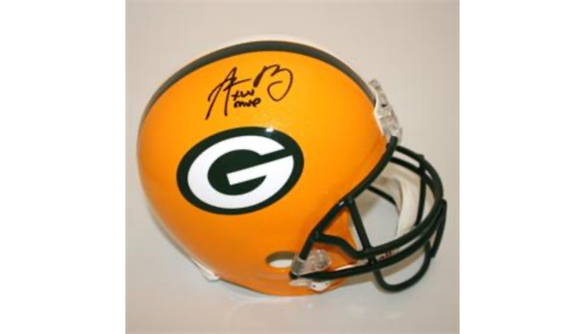 Aaron Rodgers Signed Helmet with Inscription