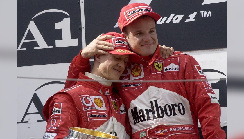 Ferrari Cap - Signed by Schumacher and Barrichello