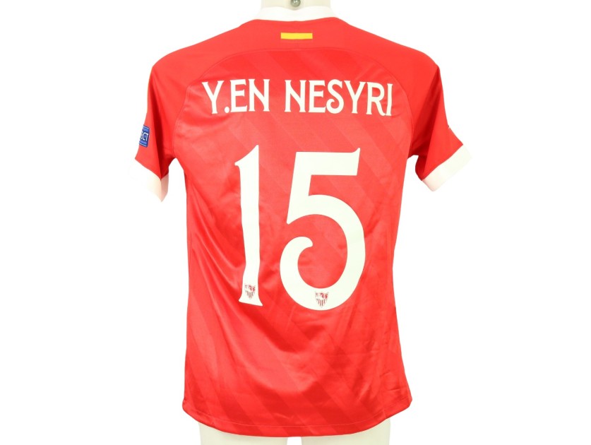 En-Nesyri's Sevilla Match-Issued Shirt, 2020/21