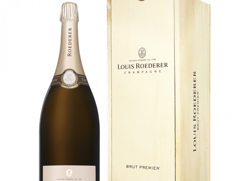Champagne Louis Roederer Brut Premier NV Jeroboam in Wooden Box
