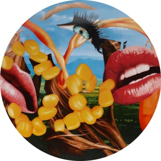 "Lips Plate" artwork by Jeff Koons