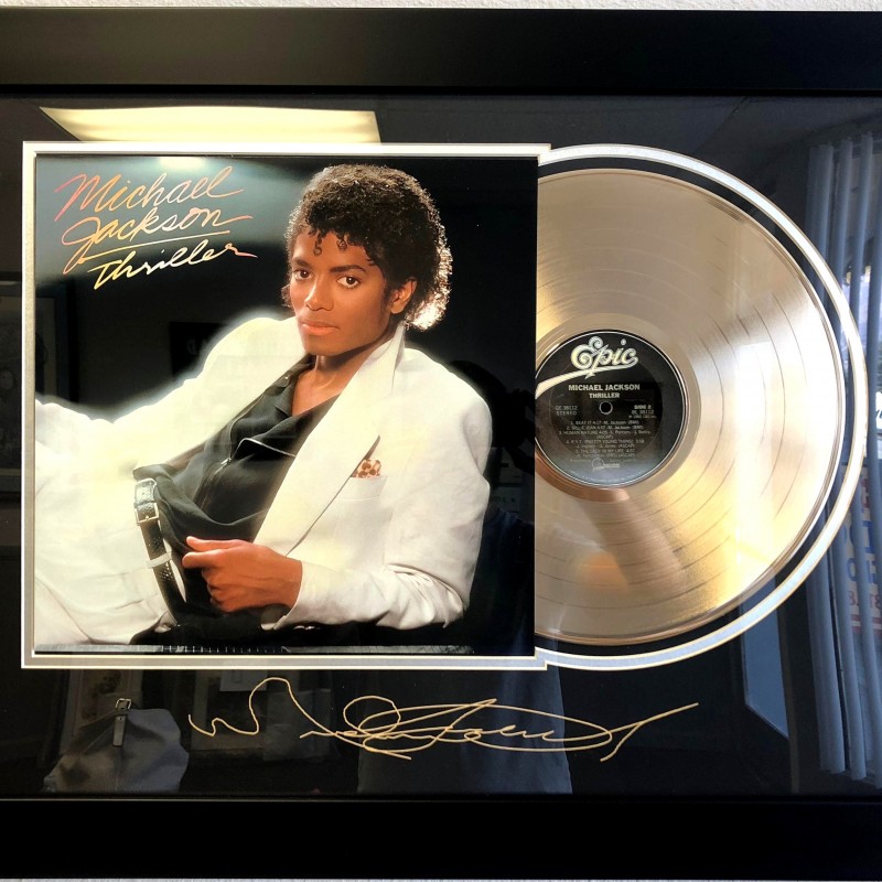 Framed "Thriller" Gold-Plated Record 