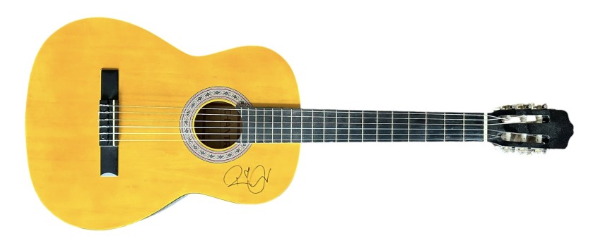 Robert Plant Signed Acoustic Guitar