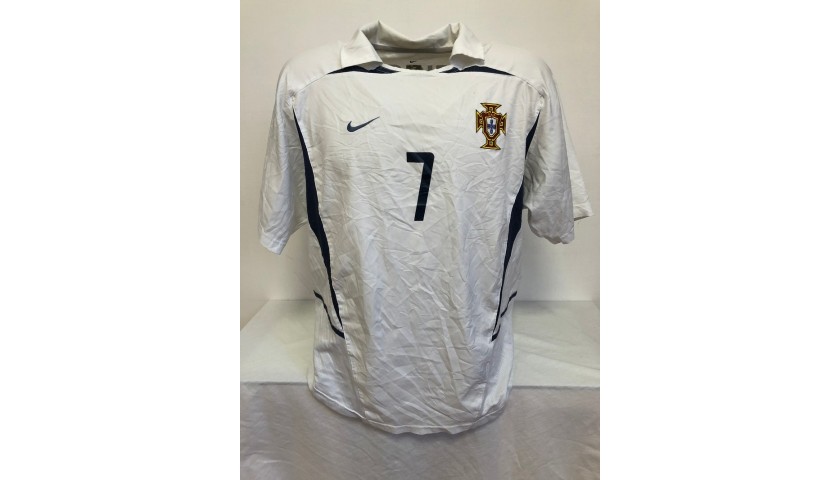 Figo's Official Portugal Signed Shirt, 2002