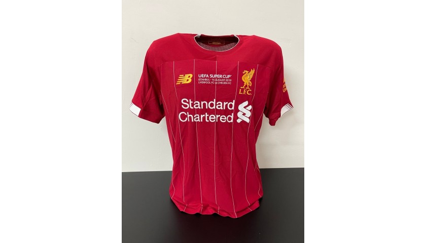 Firmino's Official Liverpool Signed Shirt, UEFA Super Cup 2019