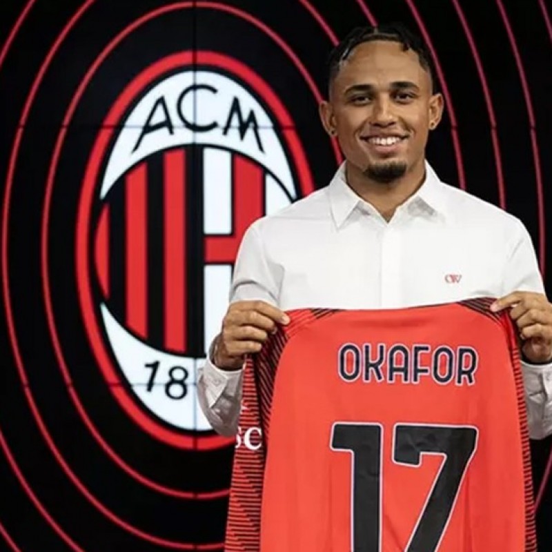 Okafor's Milan Shirt, 2023-2024, Signed with personalized Dedication